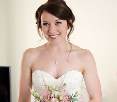 Bridal hair and makeup by Jenny Buckland