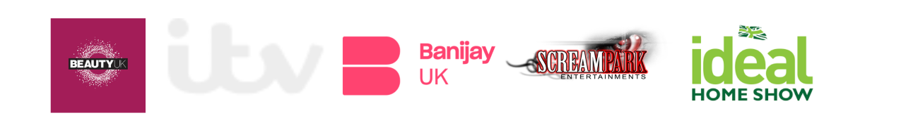 Client logos that Jenny Buckland Makeup has provided hair and makeup sevrices to